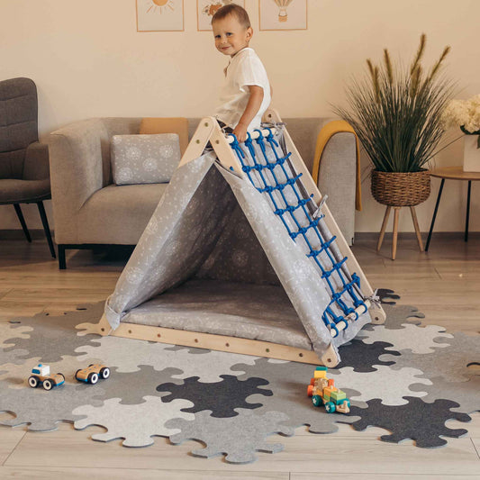 Tent voor klimdriehoek, diverse uitvoeringen