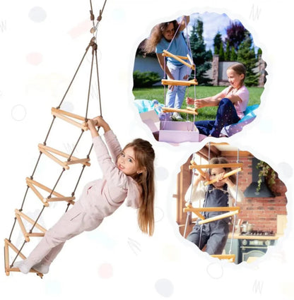 FLOHMARKT Dreieckige Strickleiter / Sprossenleiter Kinder