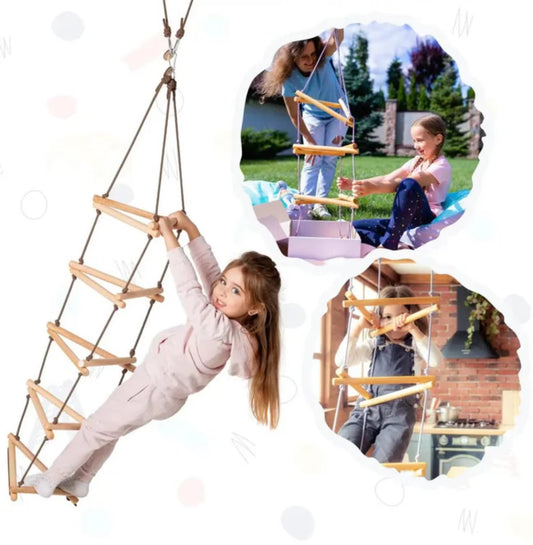 FLOHMARKT Dreieckige Strickleiter / Sprossenleiter Kinder