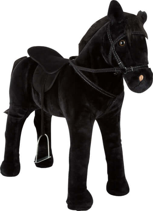 Standing horse with sound, black