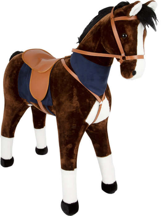Standing horse XL with sound, brown