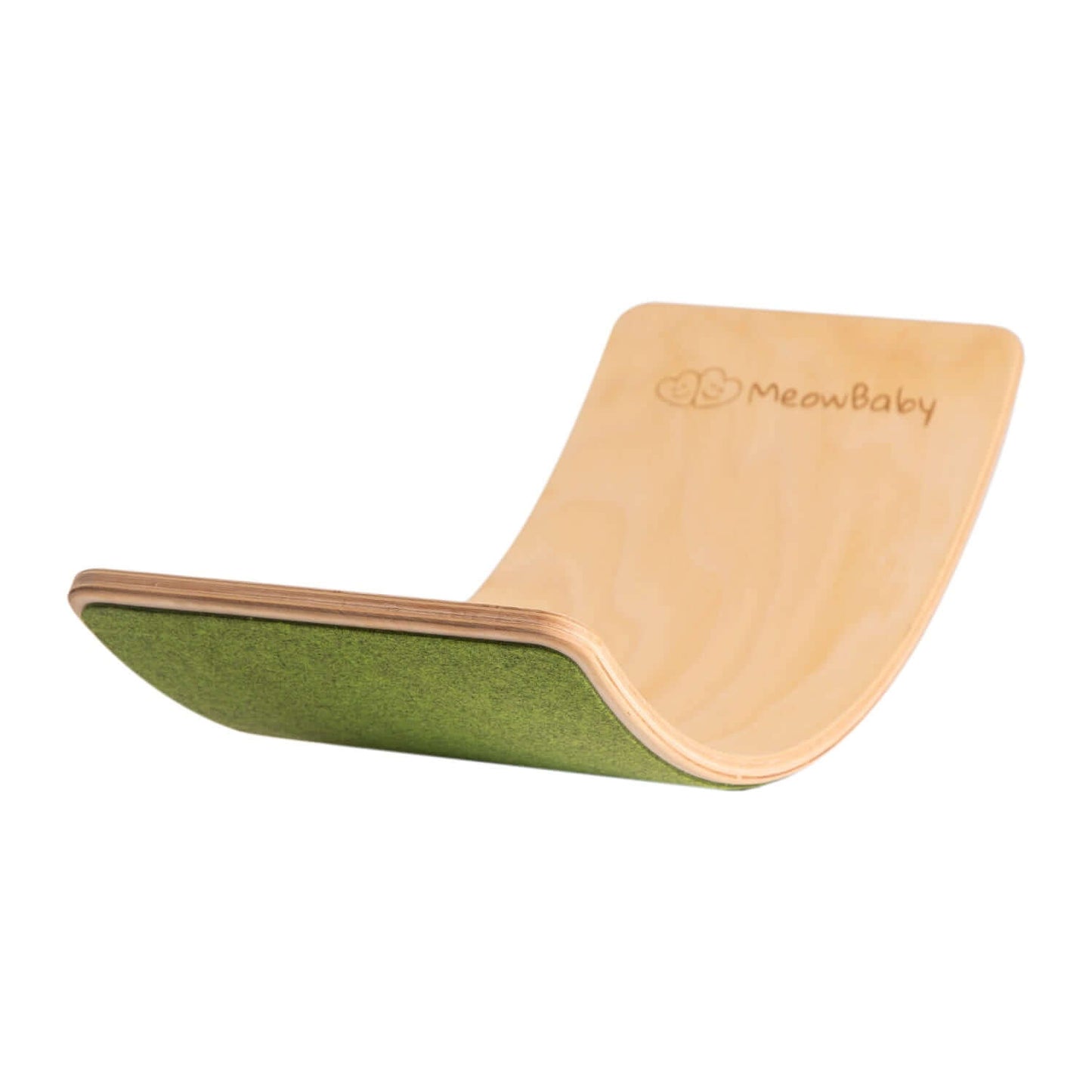 MeowBaby® Balance Board Balancierbrett aus Holz mit Filz