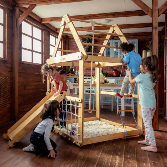 Indoor playground / wooden playhouse