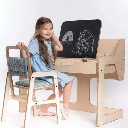 Set schrijf- en tekentafel met stoel "Ina"