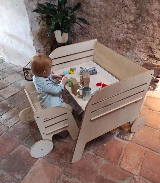 Montessori Desk &amp; Chair Set "Rad"