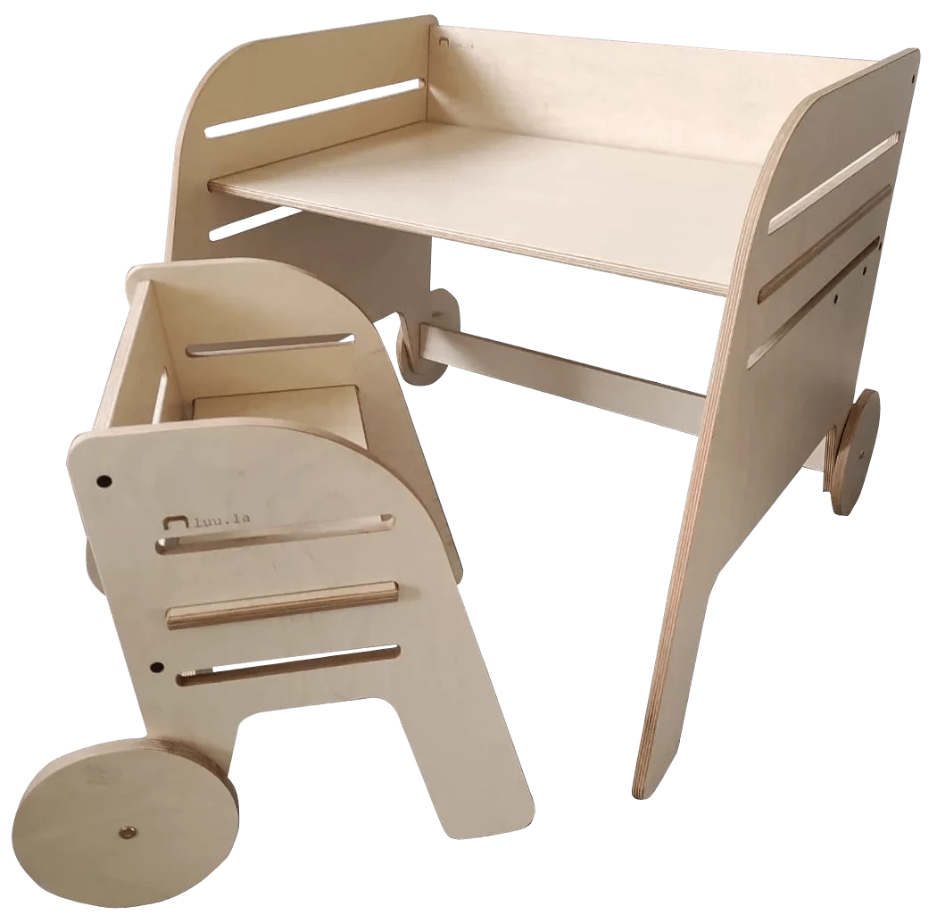 Montessori Schreibtisch & Stuhl Set "Rad"