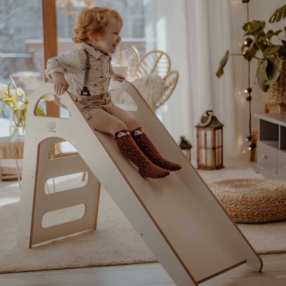 MeowBaby® houten Montessori glijbaan voor kinderen