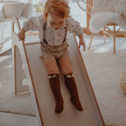 MeowBaby® houten Montessori glijbaan voor kinderen