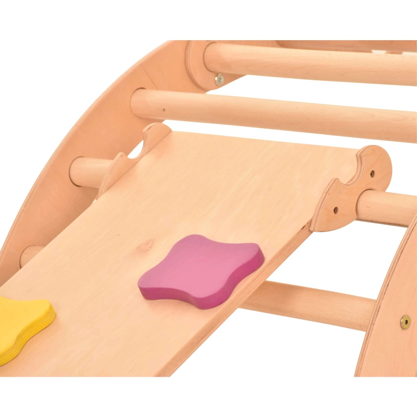 Sliding board with flower handles - accessories for the climbing triangle