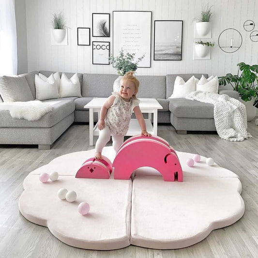 MeowBaby® wolk vouwmatras speelkleed speelkleed voor kinderen