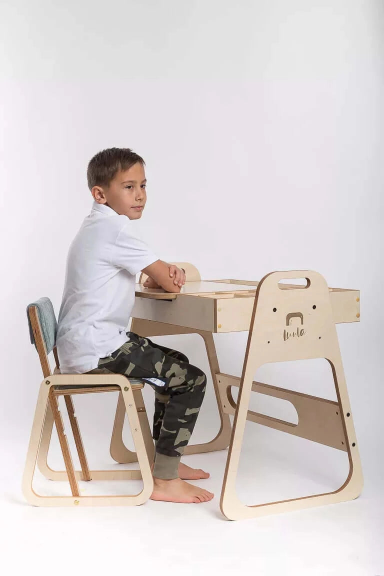 Set schrijf- en tekentafel met stoel "Leni"