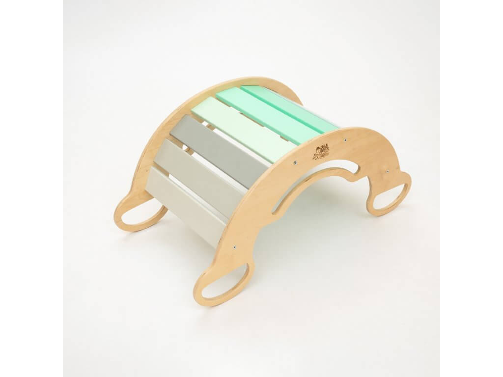 Montessori klimboog Mint met glijbaan/ladder